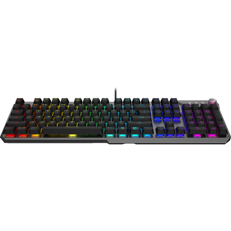 Teclado MSI STRIKE 600 RGB alambrico Switches Kailh Midnight Pro Silent Tactile aleacion de aluminio image 4